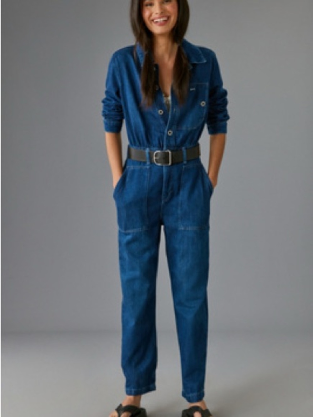 Women's Blue Denim Jumpsuit Jeans